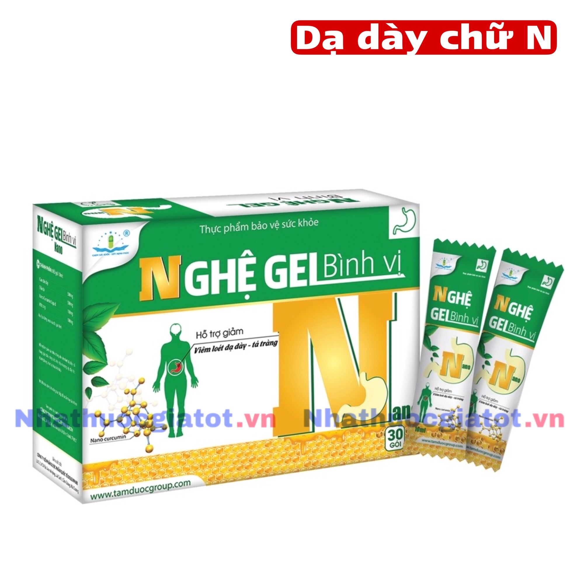 Nghệ Bình Vị Gel Dạ Dày Chữ N - Nghệ Gel Bình Vị Nano Tâm Dược