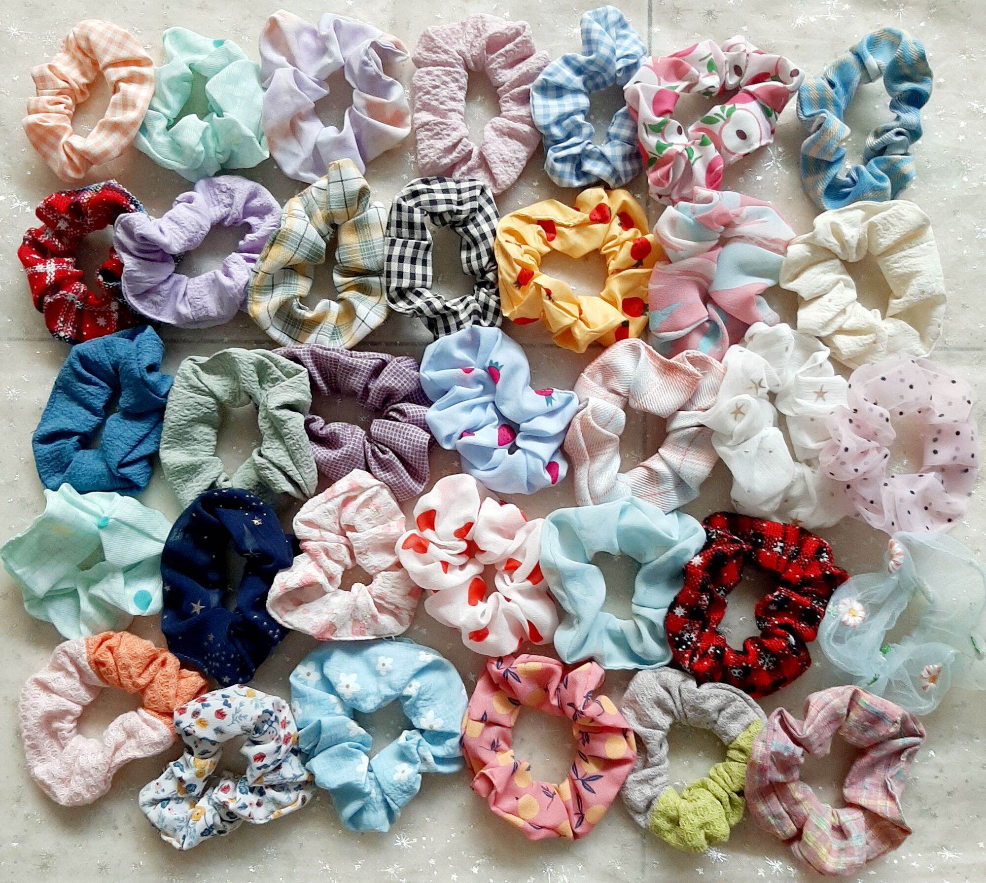 Cột tóc Scrunchies đủ màu