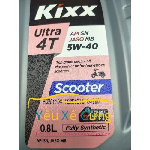 Nhớt xe tay ga Kixx Scooter 5W40 800ml Ultra 4T