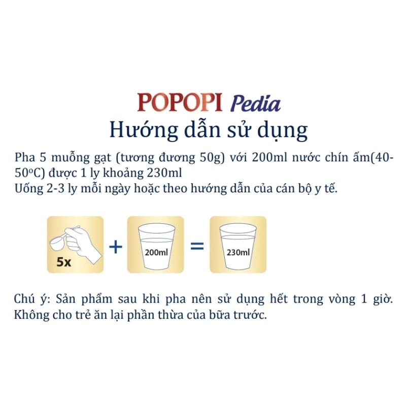Sữa bột POPOPI PEDIA cho bé 1-10 tuổi