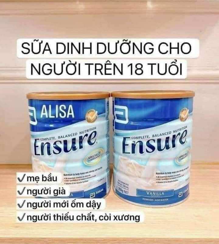 [Chính Hãng] Sữa bột Ensure 850g Úc
