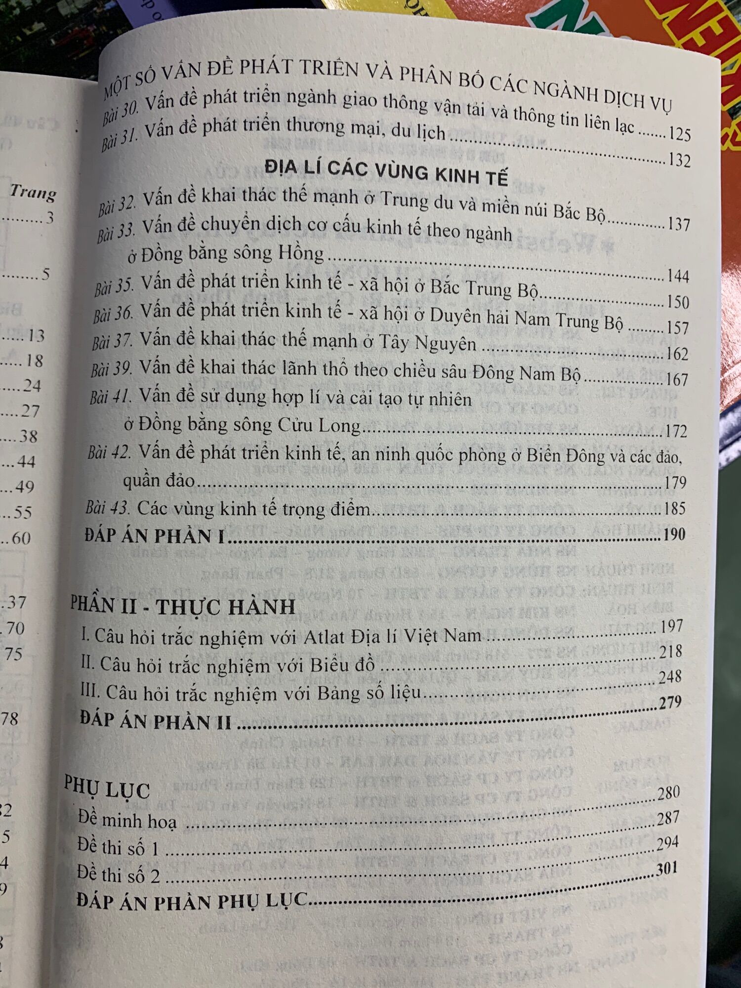 Trắc nghiệm địa lí (2021)