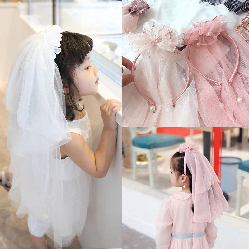 Cài tóc vương miện công chúa cho bé gái