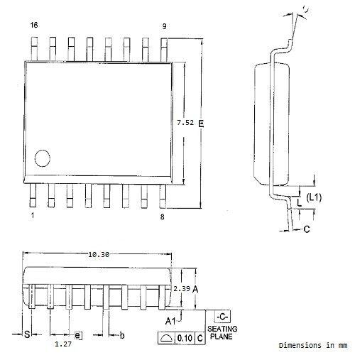 Đế nạp rom SOP16 300mil .kienstore726