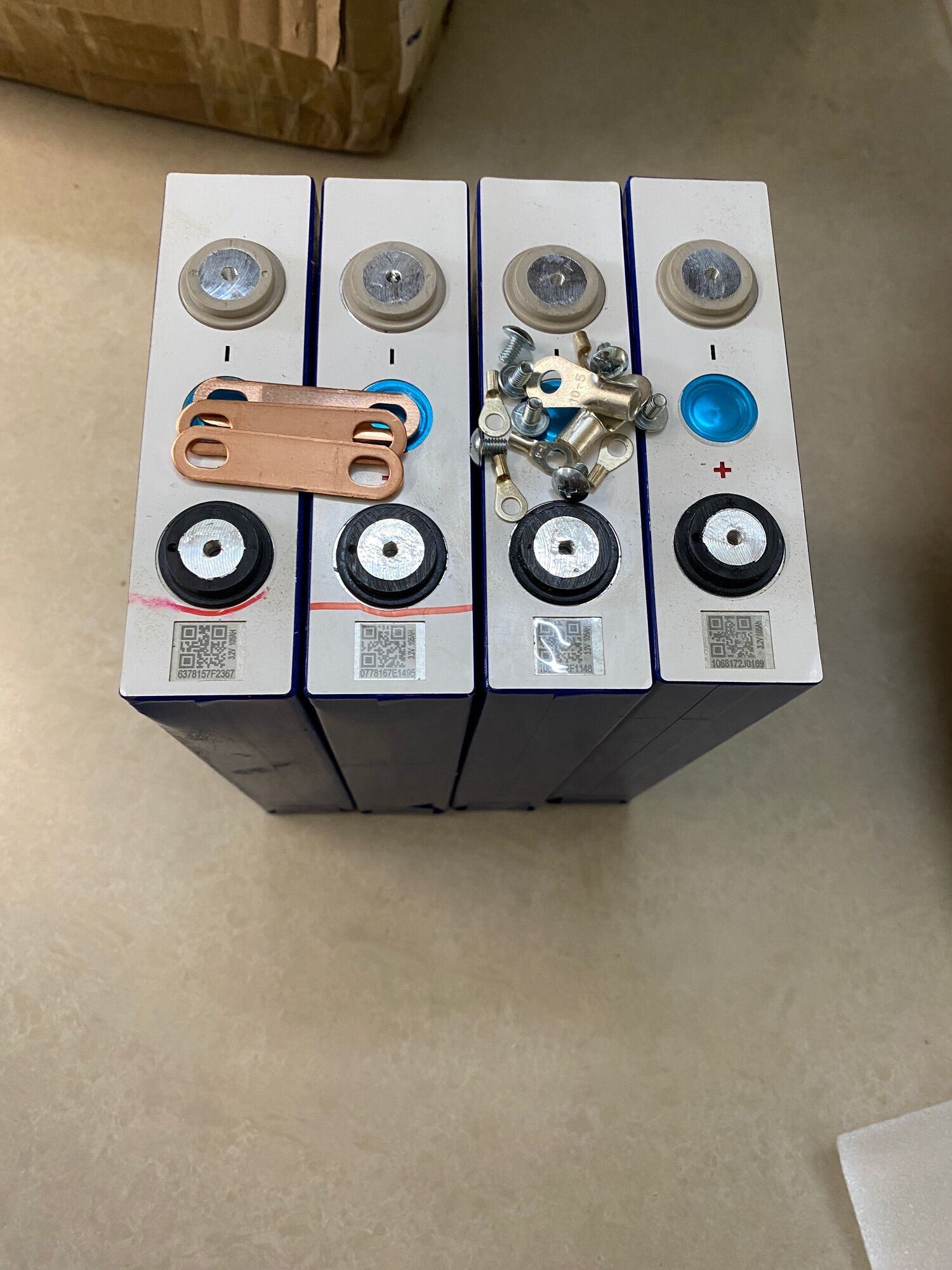 Combo 4 pin lifepo4 3.2v 105ah mới và tháo