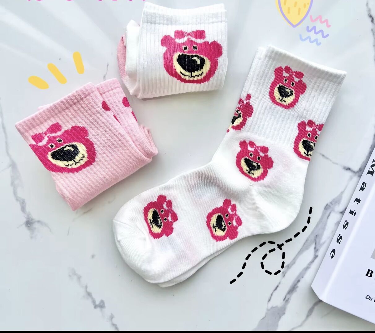 Vớ gấu dâu gấu lotso
