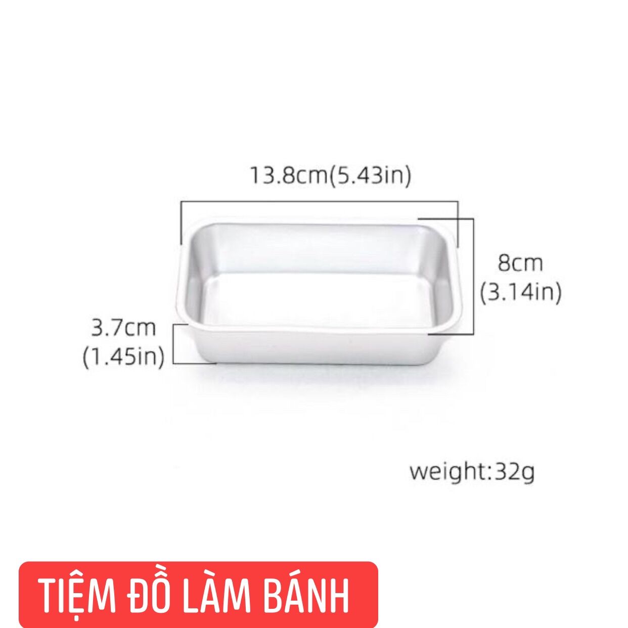 Khuôn loaf bánh mì A01 13.5cm