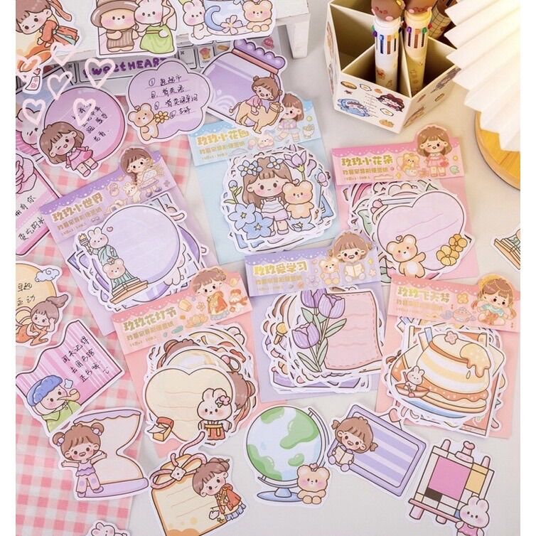 Sticker note 30 tờ nhiều hình
