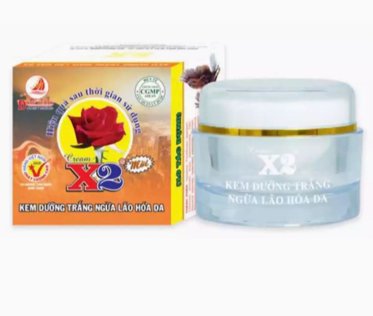 Kem x2 dưỡng da ngừa lão hoá 10 tác dụng