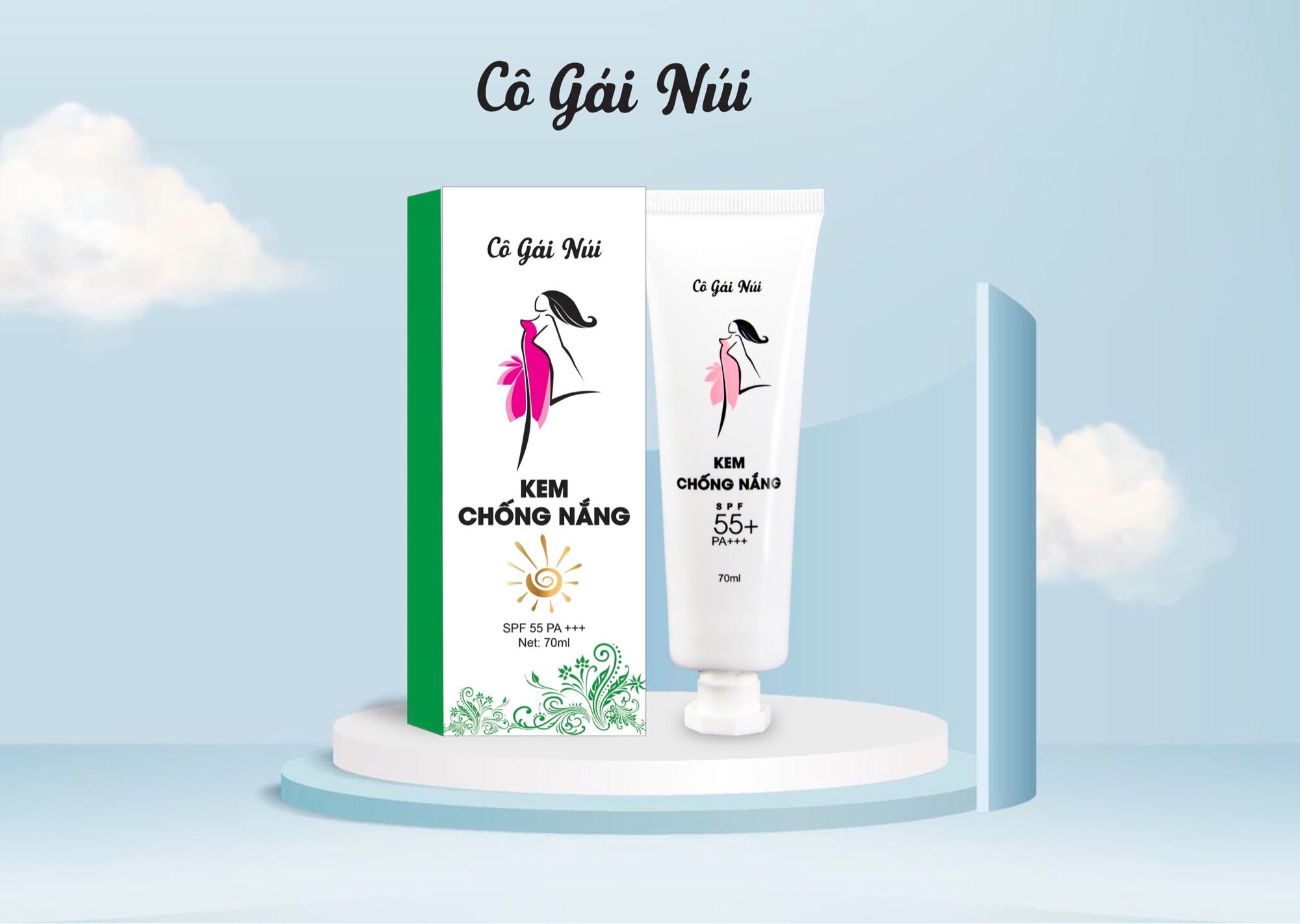 Kem chống nắng co gái núi