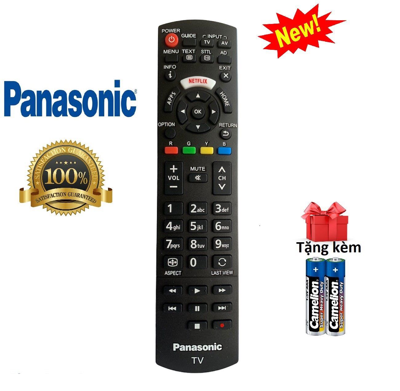 Bảng giá Điều khiển Tivi Panasonic, remote tv panasonic smart/lcd/led Chính Hãng [ tặng kèm Pin ]
