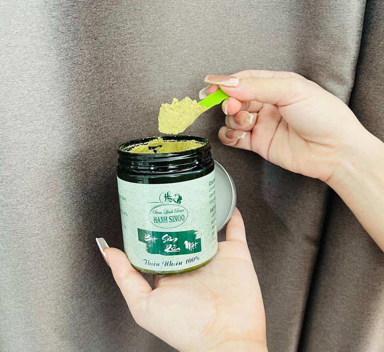 Bột sâm rửa mặt thiên nhiên