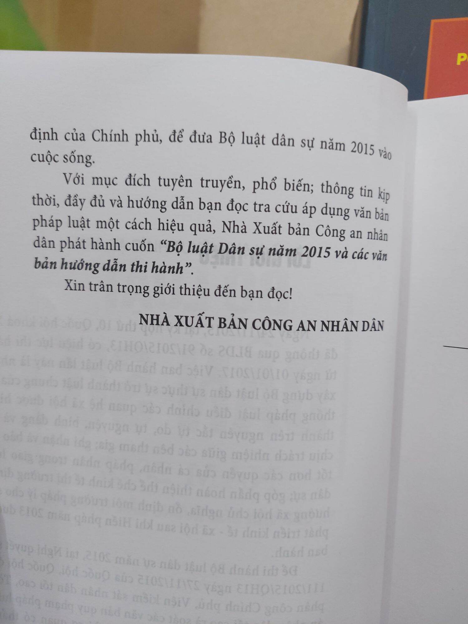 Bộ Luật Dân Sự 2015 và Các văn bản hướng dẫn thi hành