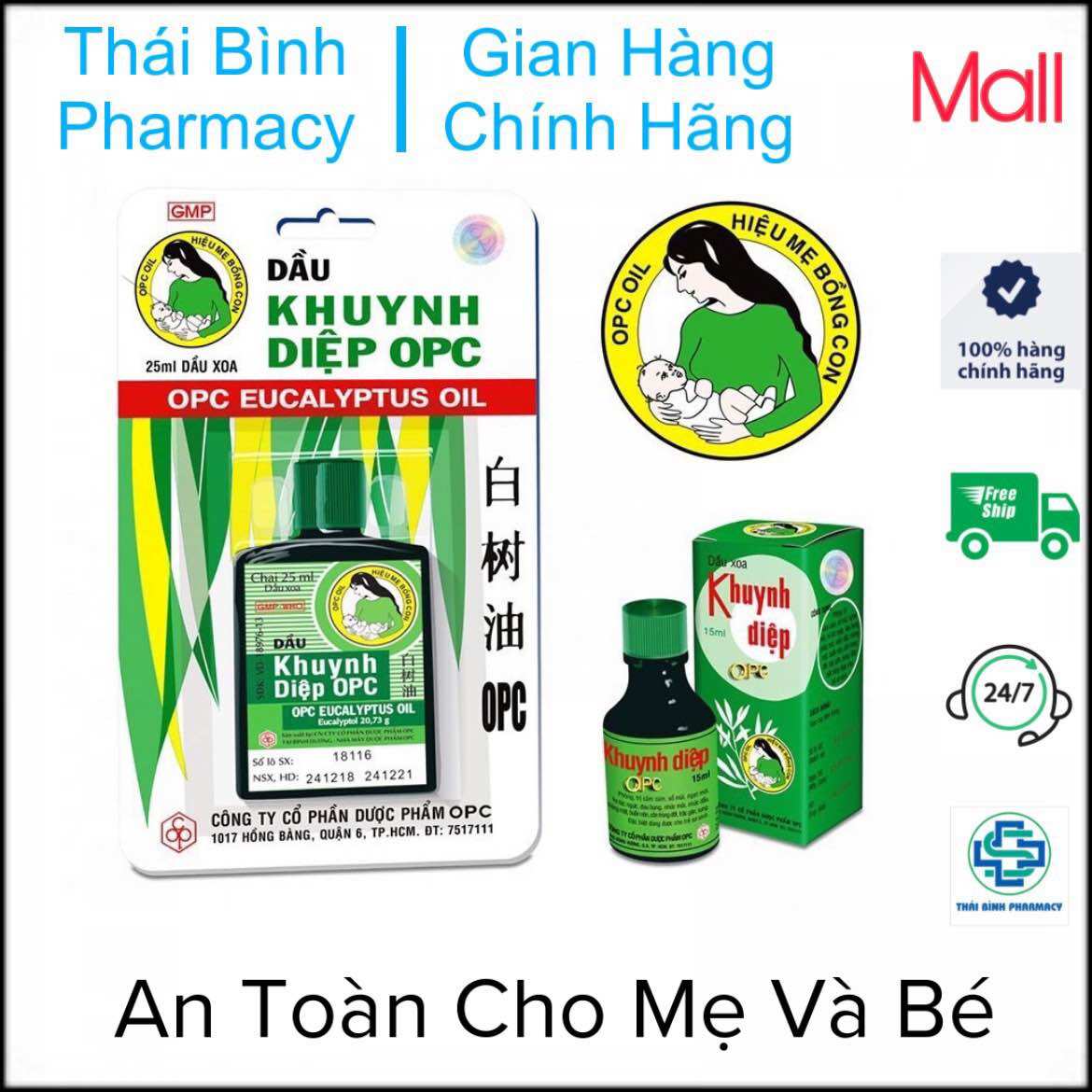 Dầu khuynh diệp opc