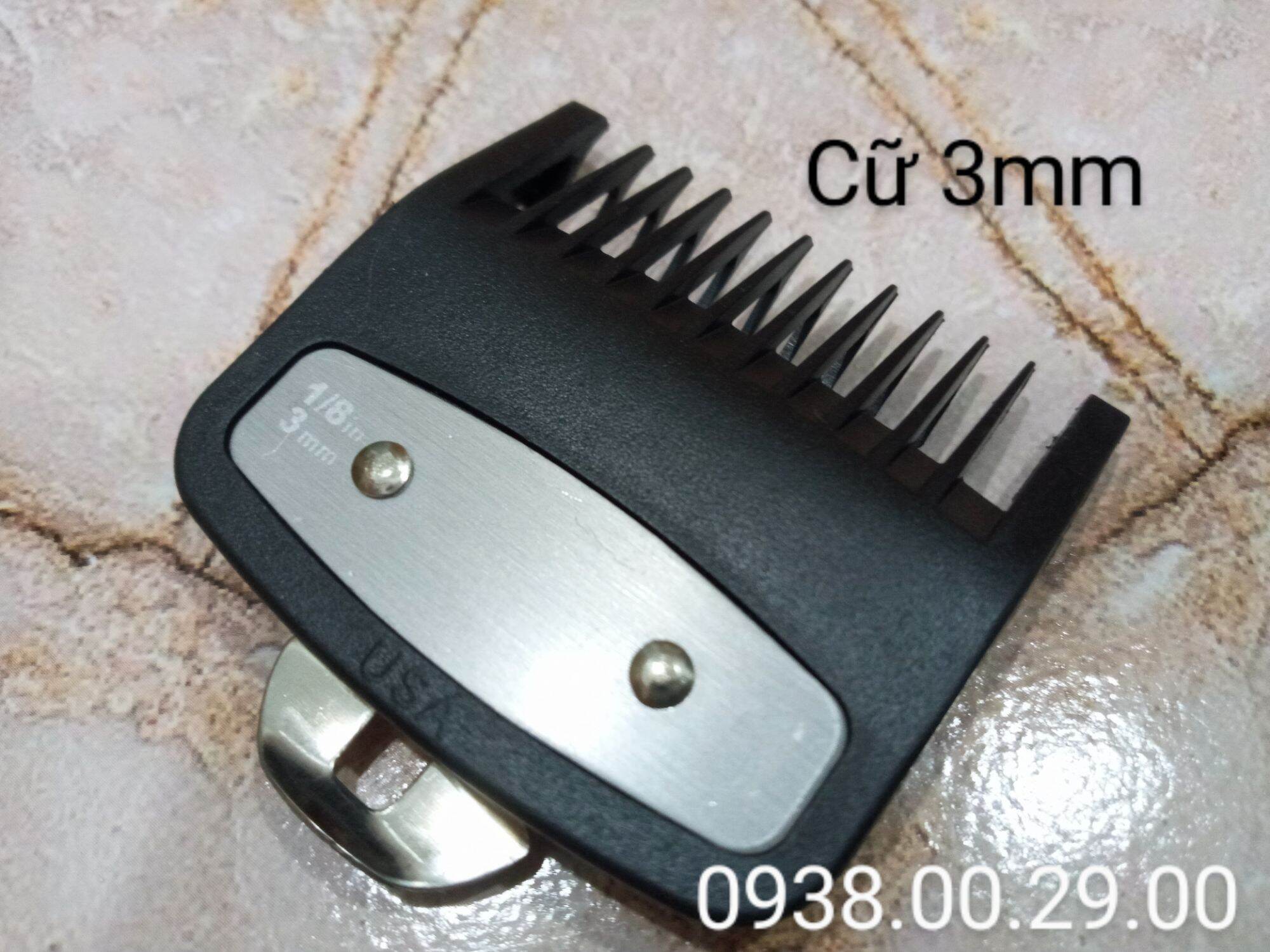 Cữ Thép USA 1.5mm và 3mm Loại Tốt, Bộ 2 Cữ Thép Cho Tông Đơ Wahl, Kemei, Surker. (Ảnh thật). 