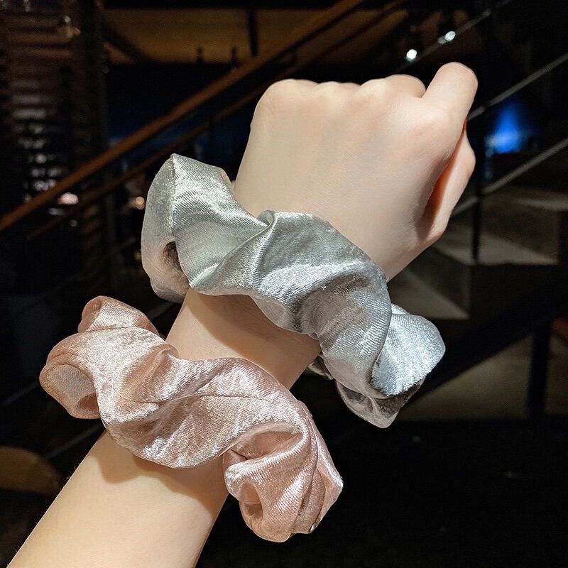 Buộc tóc Cột Tóc Vải Scrunchies nhiều màu