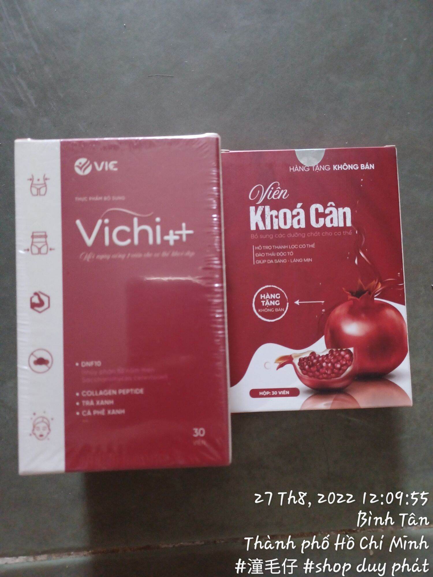 Vic ++ hộp 30 viên kèm khóa cân