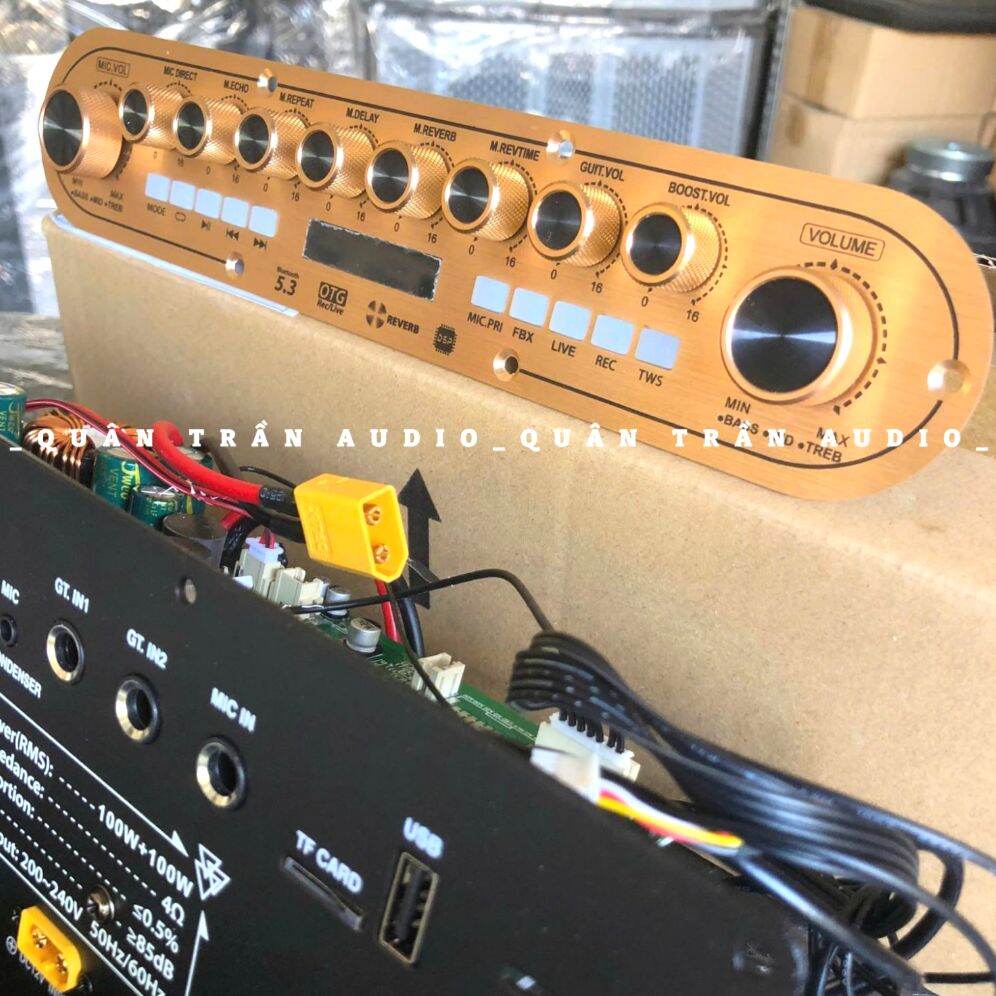 Mạch Loa Kéo Xách Tay V102L_200W, 2 Kênh