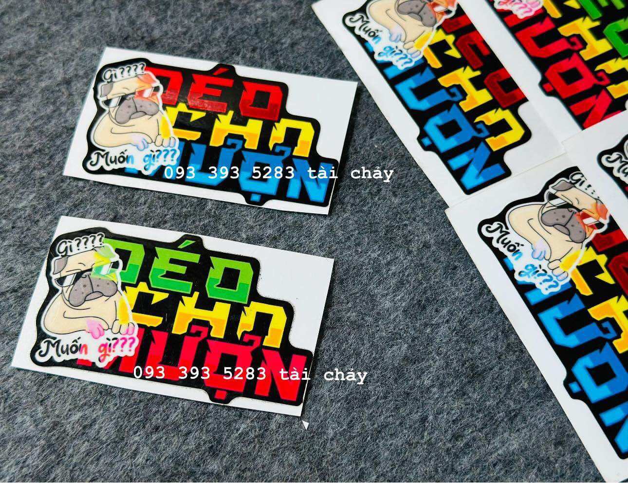 [ 1 MIẾNG ] TEM STICKER " ĐEO CHO MƯỢN " VER 2 DÁN TRANG TRÍ XE