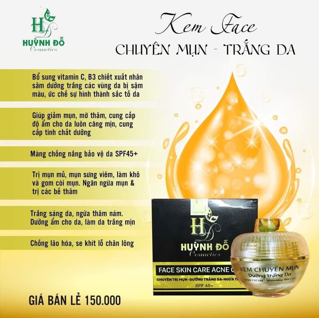 combo mụn trắng da huỳnh đỗ