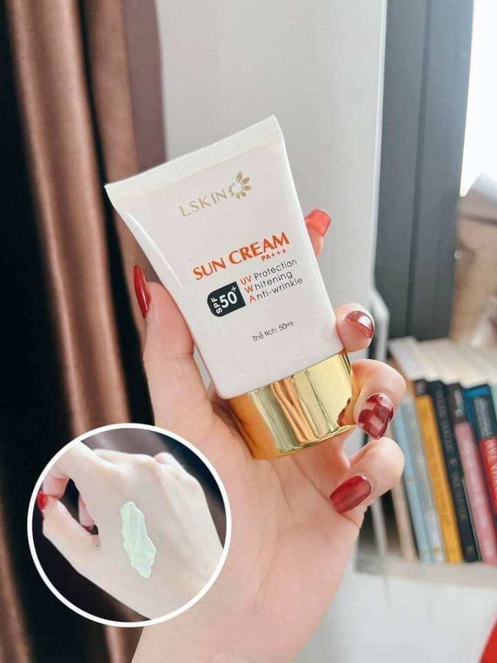 Kem Chống nắng đan thy, chống nắng sinh học Lskin nâng tone, trắng sáng mịn màng...