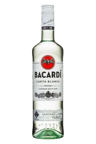 Vỏ chai đẹp rum bacardi