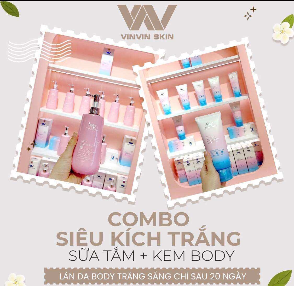 Sữa kích tắm trắng da Vinvinskin