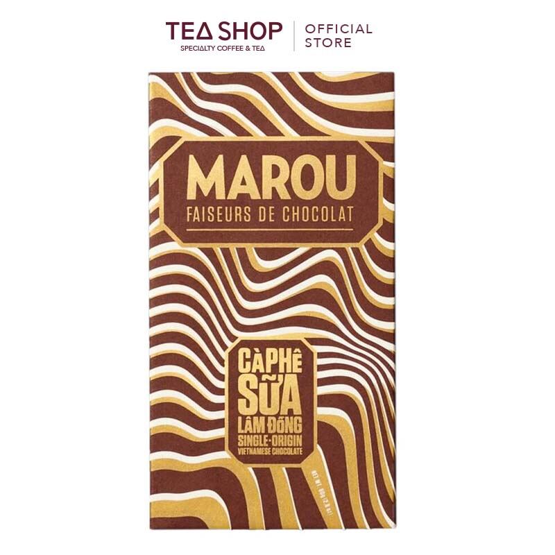 Marou: socola cà phê sữa - thanh 80g