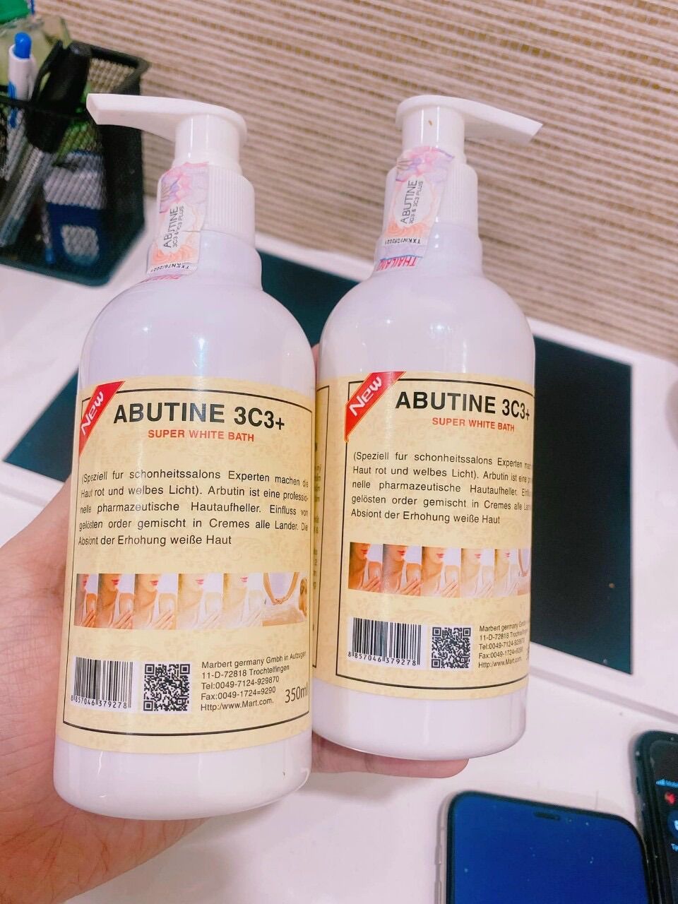 Tắm ủ trắng Abutine 3C3 350ml