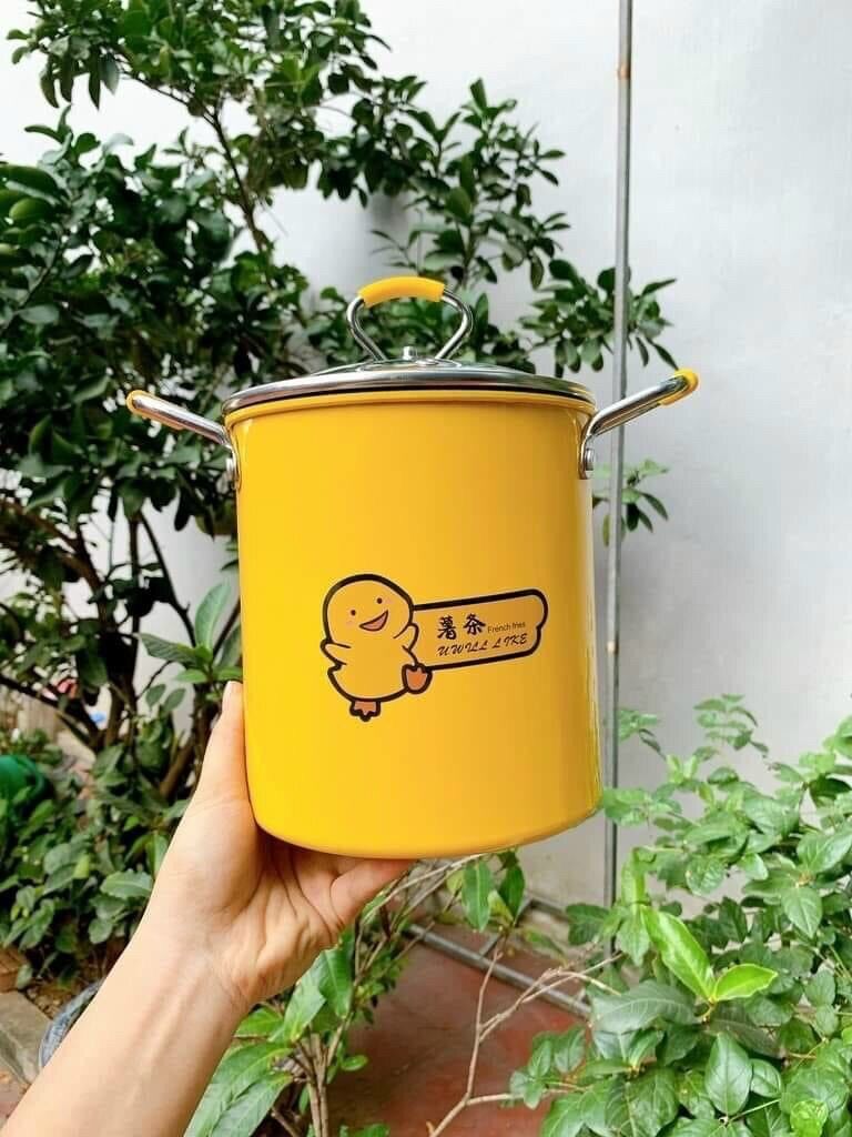 Nồi chiên ngập dầu mini vịt vàng đáng yêu