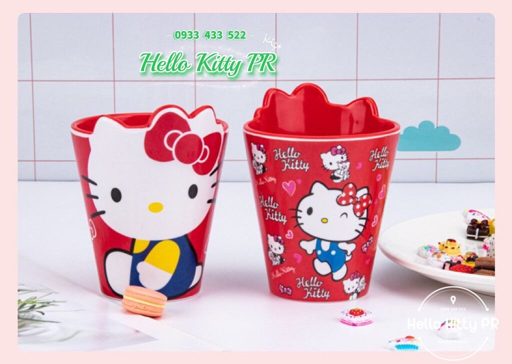 Ly cốc 3D Hello Kitty Doremon Doraemon