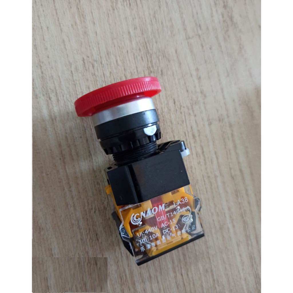 Nút ấn dừng khẩn Stop Nút dừng khẩn phi 22