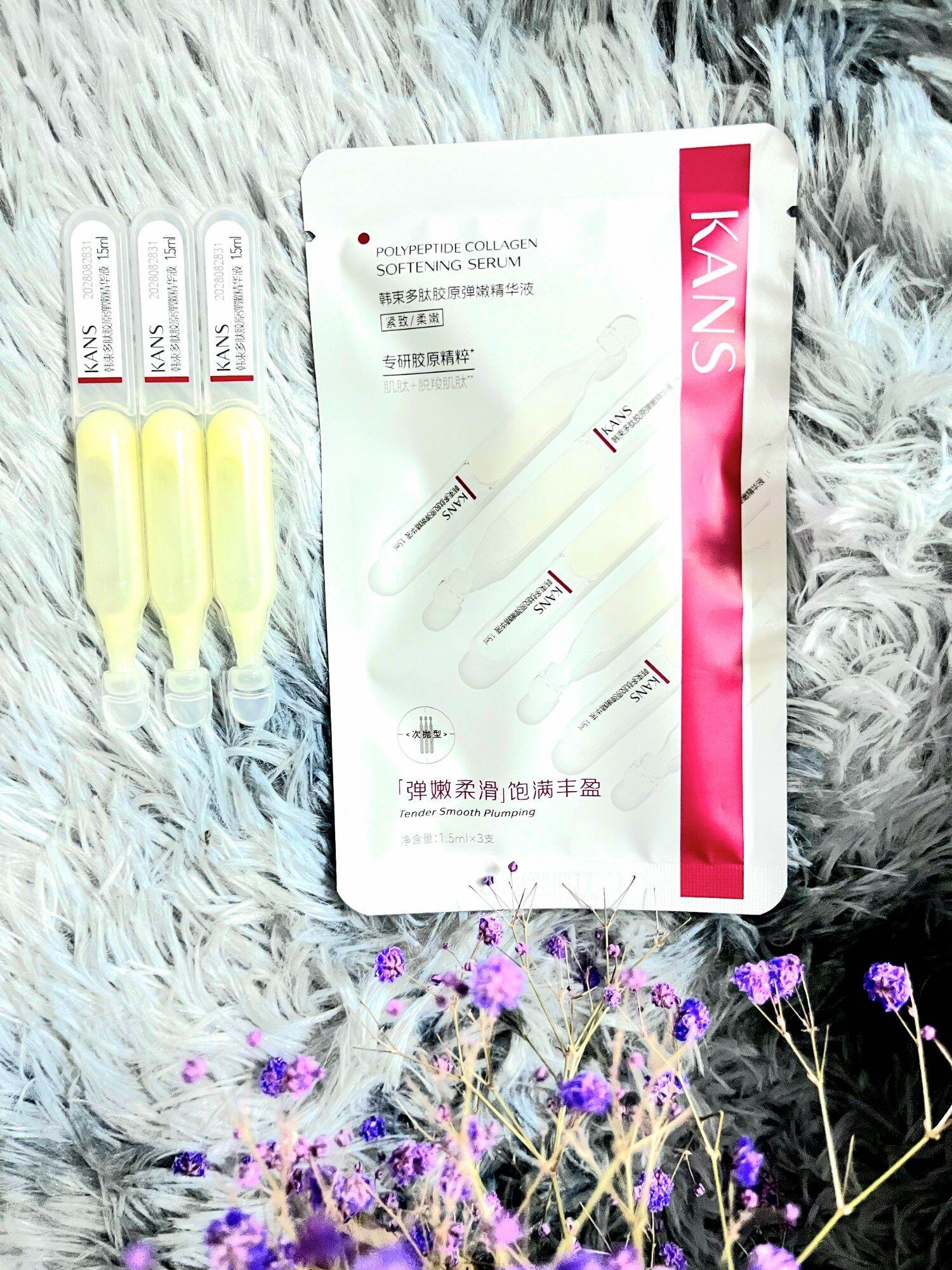Cặp Toner Lotion Kans đỏ - Collagen Polypeptide