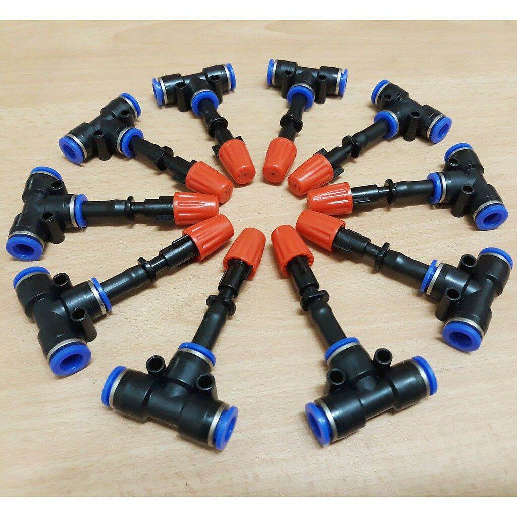 10 béc cam dùng ống 8mm hàng nhập khẩu loại 1 có logo phun sương tưới cây tưới lan