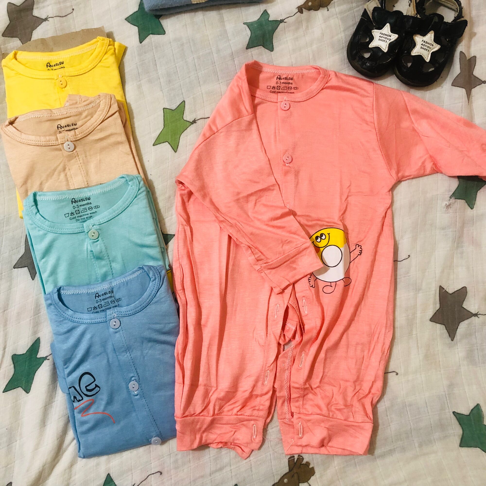 Bộ body dài cho bé 0-9m