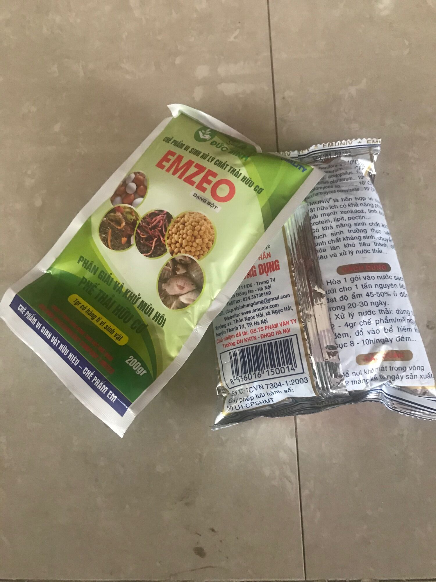 Bộ đôi chế phẩm vi sinh Emic,Emzeo