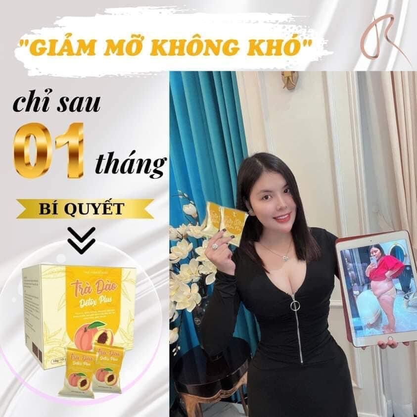 Trà đào giảm cân detox plus