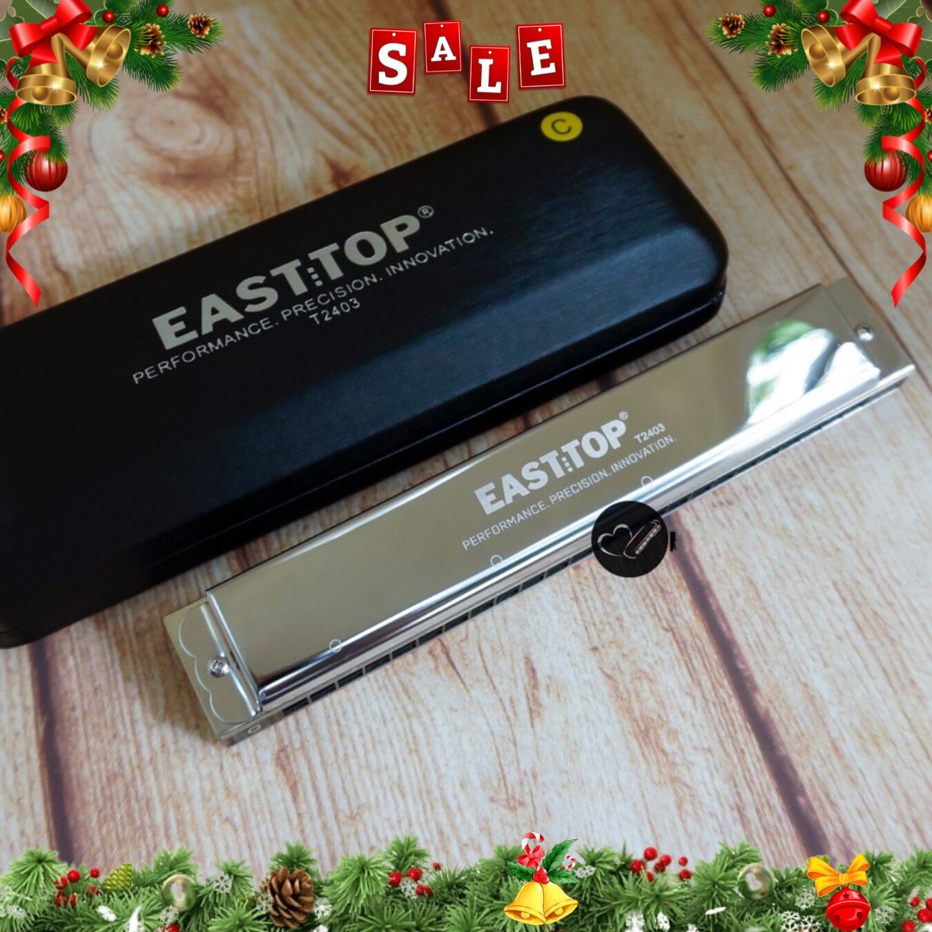 🎶Kèn Harmonica 24 lỗ tone Am🎵Tremolo Easttop T2403 version 2 (có tone  thứ) | Lazada.vn