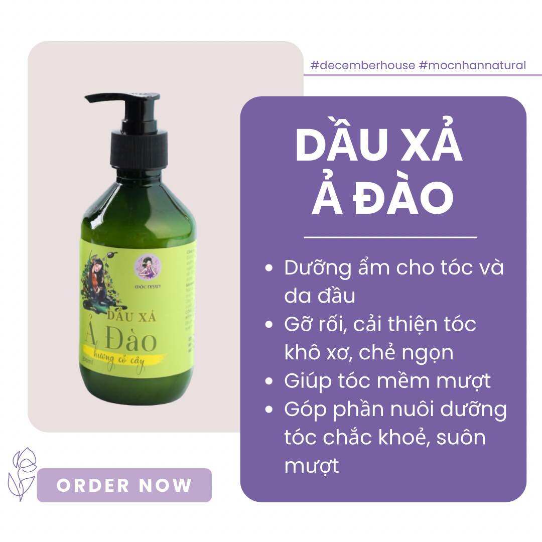 Combo Chăm Sóc Tóc Mộc Nhan - Sạch Gàu Giảm Rụng Kích Mọc Tóc