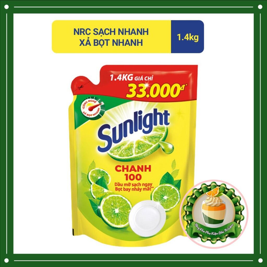 Nước rửa chén sunlight chanh 1,4kg