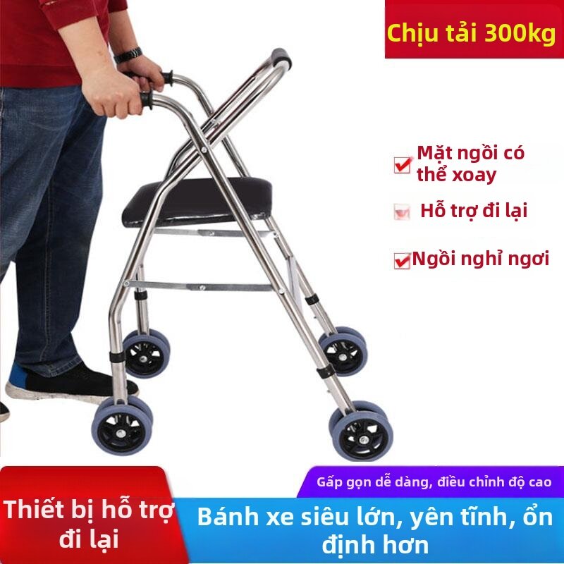 SHANNAIER | Xe Giúp Đi Bộ Chống Ngã Gập Được