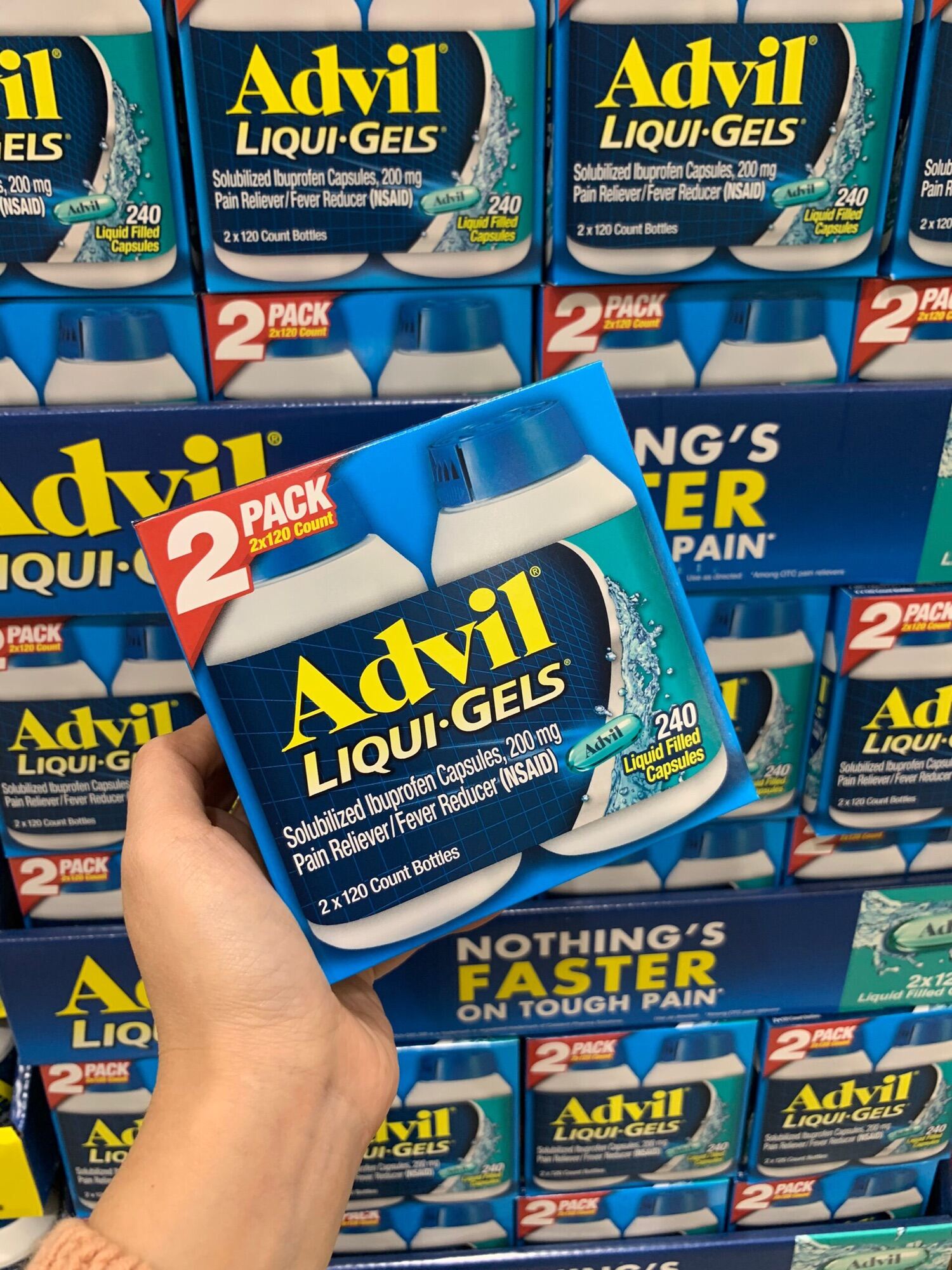 Viên Advil Liquid Gel của Mỹ 2 x 120 viên