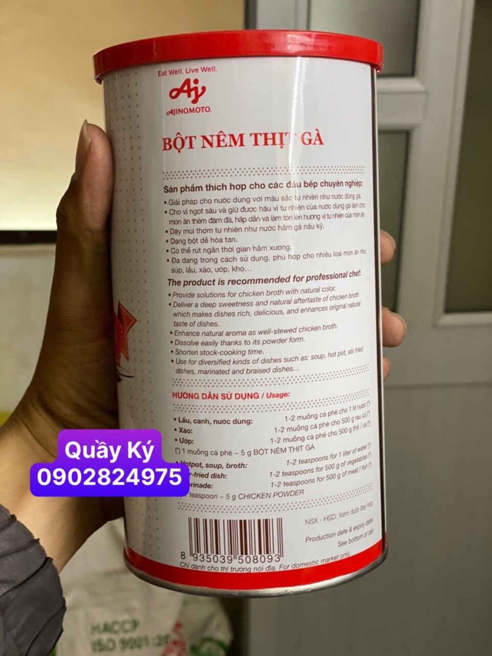 Bột nêm thịt gà Ajinomoto 1kg