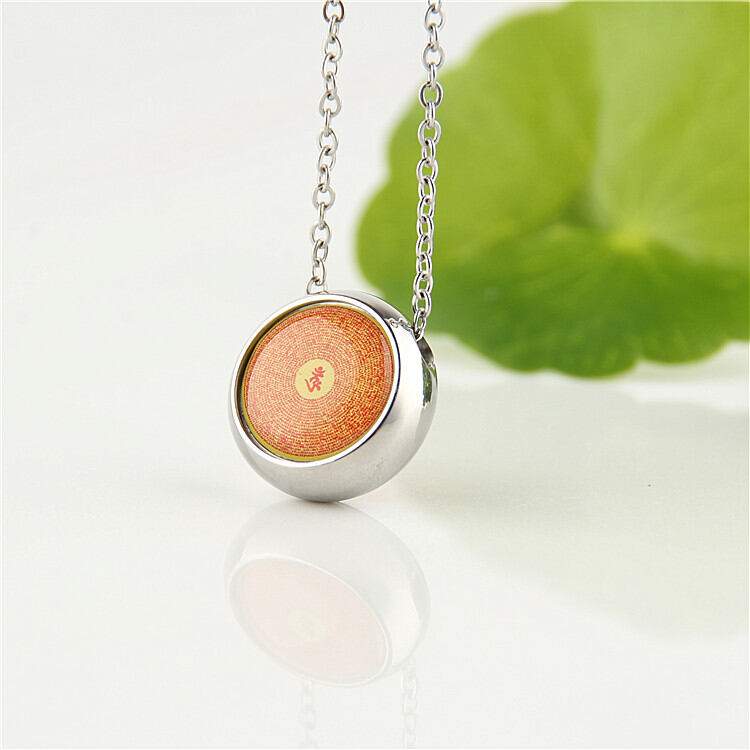 Buddhism Concentration Sanskrit Mantra Pendant Small Successful Female Ornament Necklace Safeness Charm Full Spell Lucky Amulet