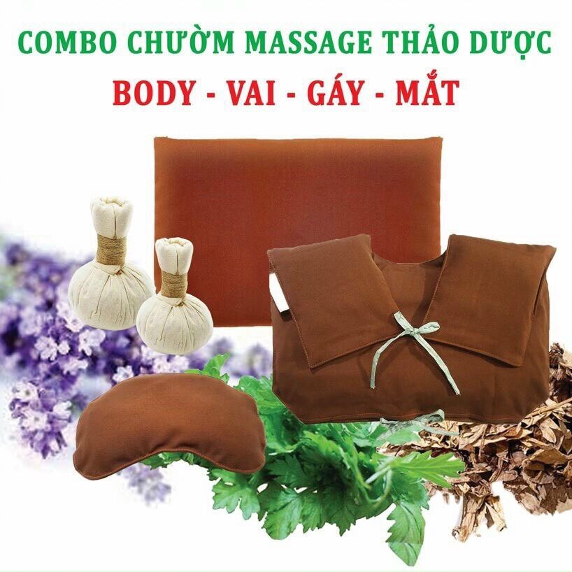 Túi chườm mắt thảo dược hương quế, oải hương, ngải cứu, hỗn hợp