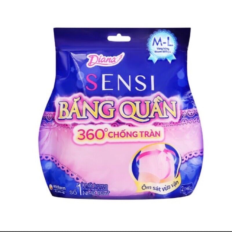 Băng vệ sinh Diana Sensi băng quần