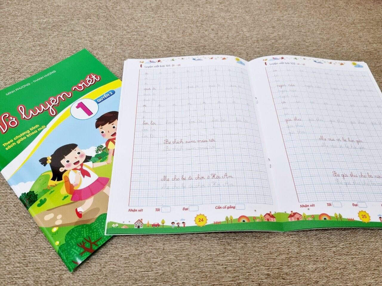 Combo 2 quyển vở luyện viết lớp 1