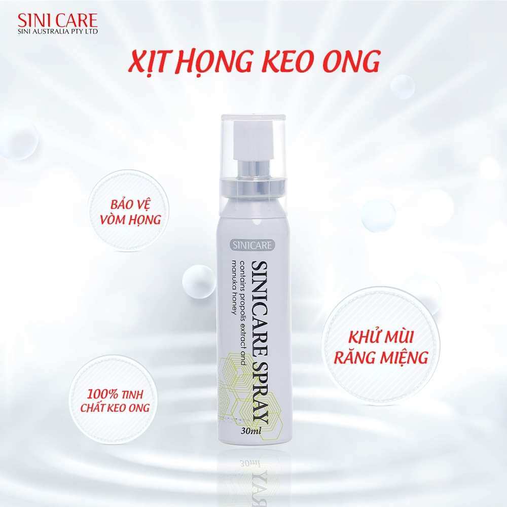 Xịt họng keo ong Sinicare Propolis Spray 30ml
