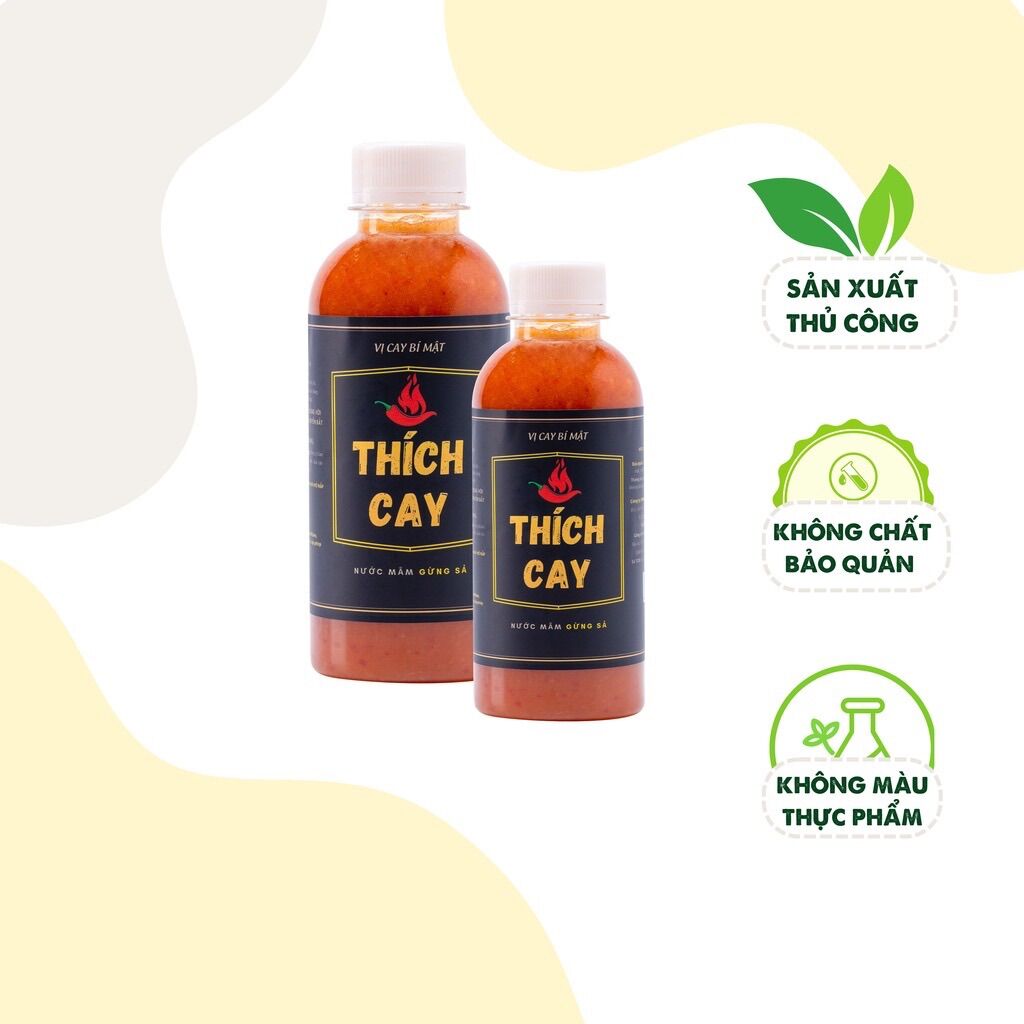 Nước sốt gừng sả Thích Cay - chai 250ml