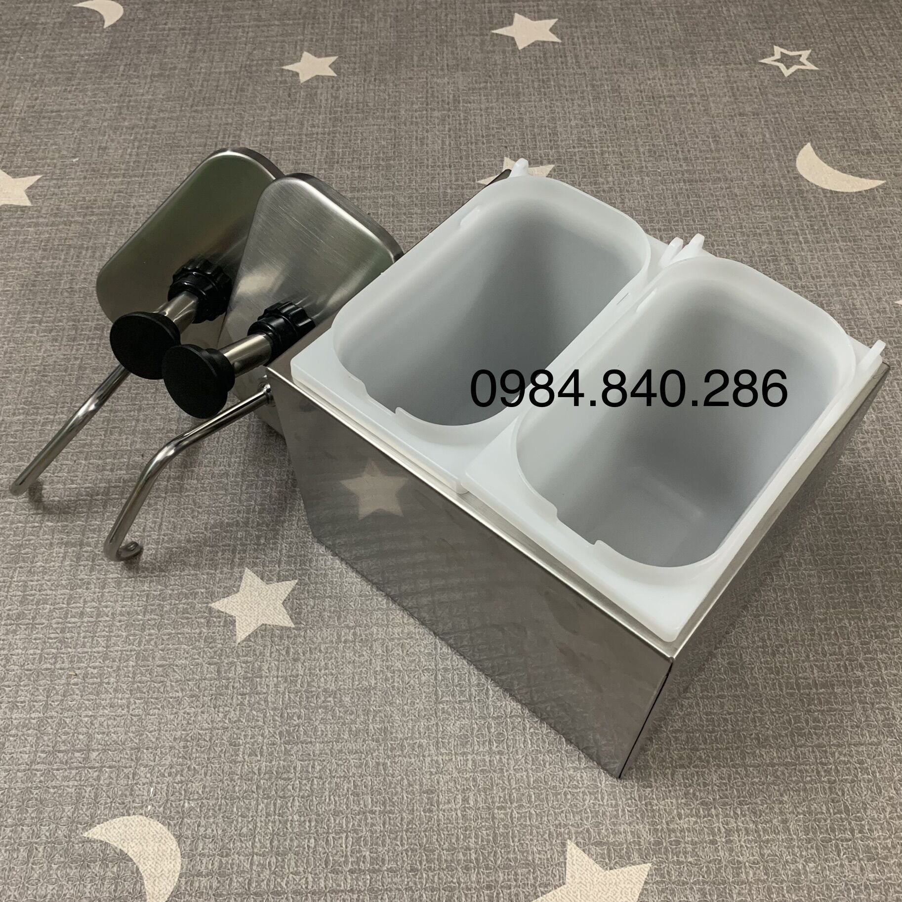 Bình bơm tương ớt tương cà inox KFC